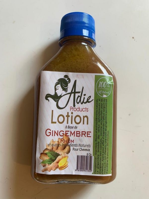 Lotion à base de gingembre